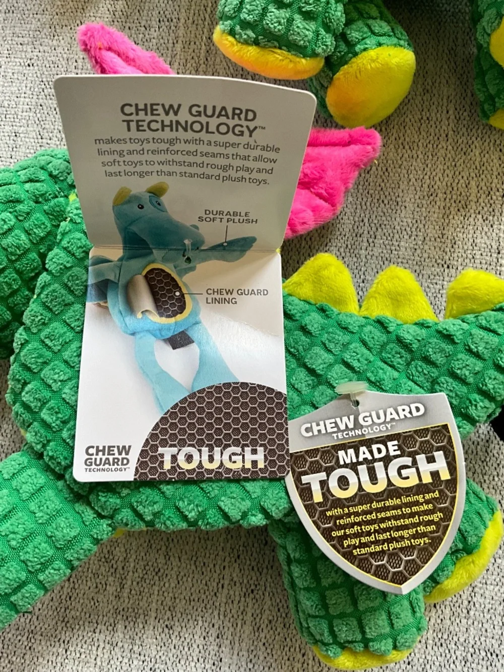 2 dragon dog toys